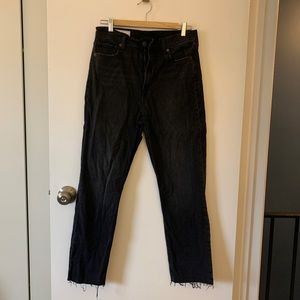 GAP Cheeky Straight Sky High jeans in colour ‘black rinse’